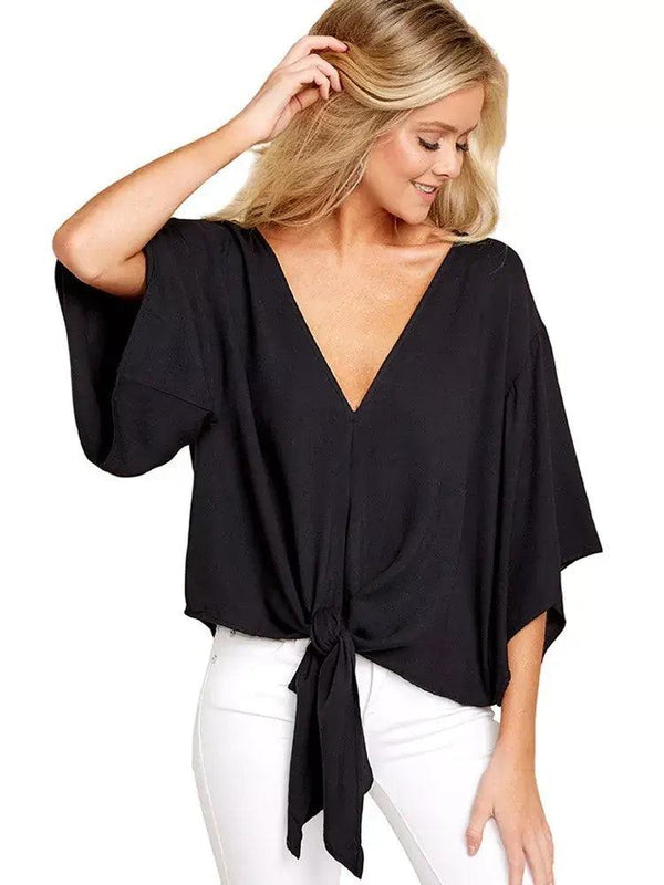 Blusa Feminina Gola V Ellie