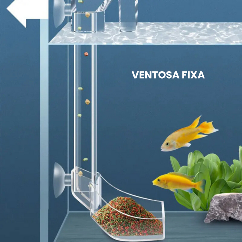 Tubo Alimentador Comedouro para Peixes