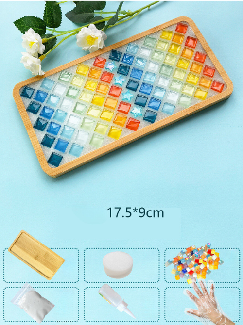 Kit Mosaico e Bambu com Peças Coloridas