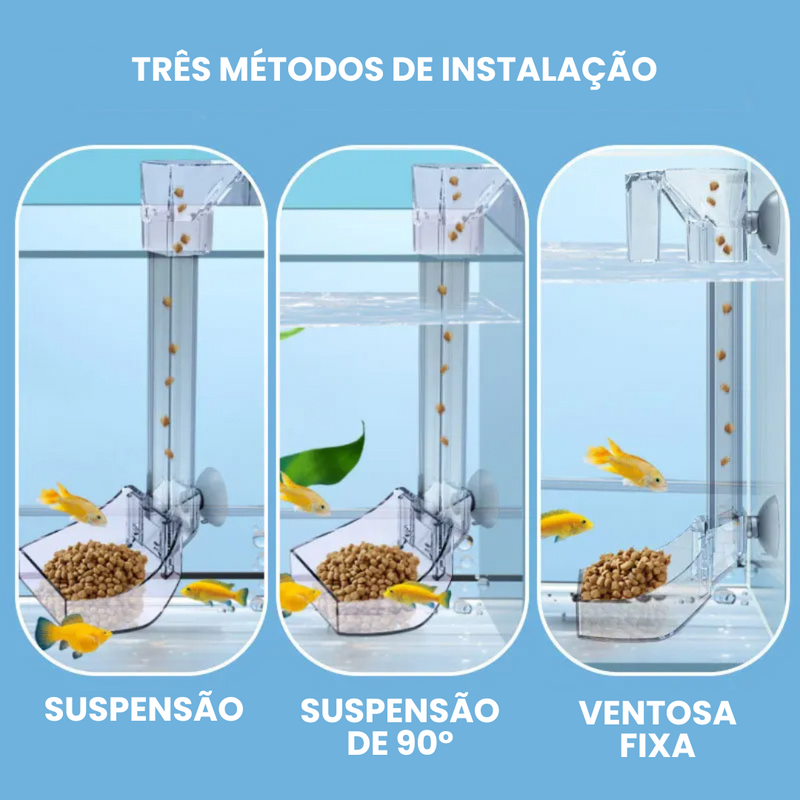 Tubo Alimentador Comedouro para Peixes
